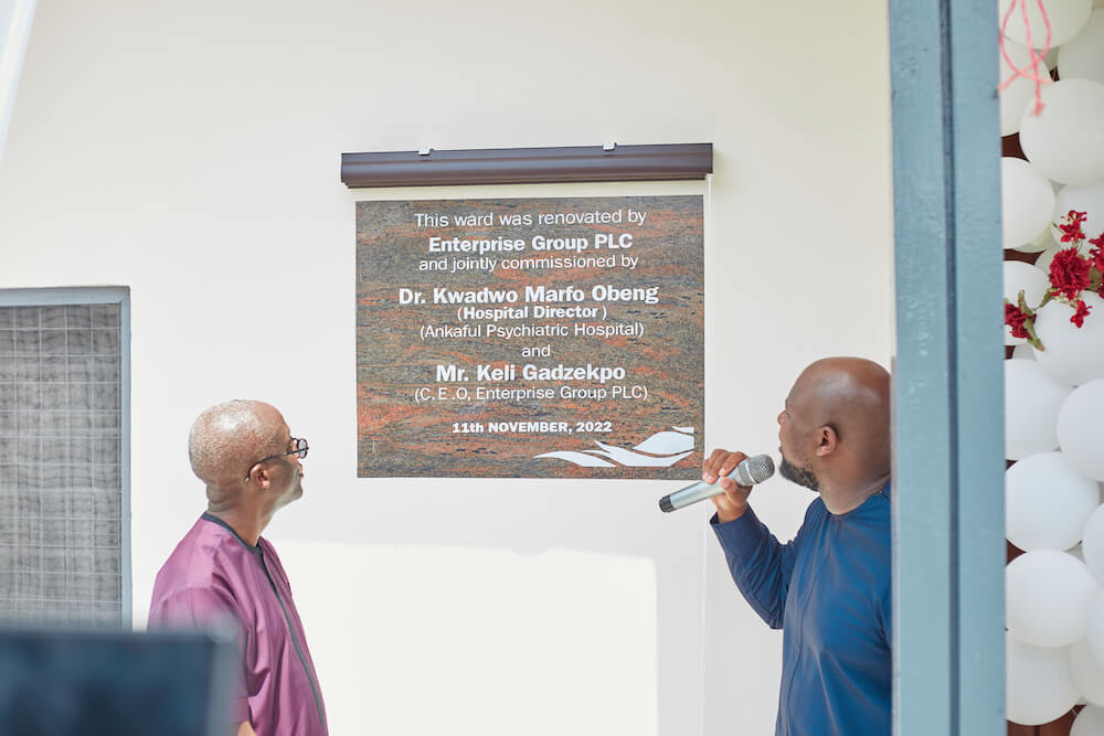 Enterprise Group PLC presents newly refurbished male ward to Ankaful Psychiatric Hospital - featured image